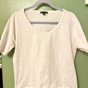 J. Crew White Boxy Tee